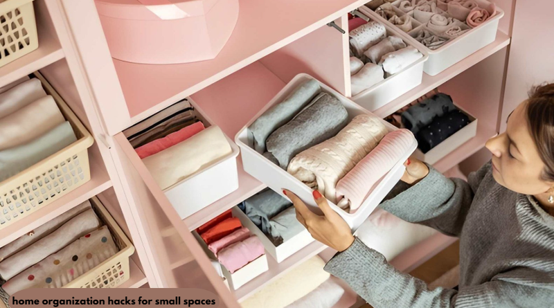 home organization hacks for small spaces